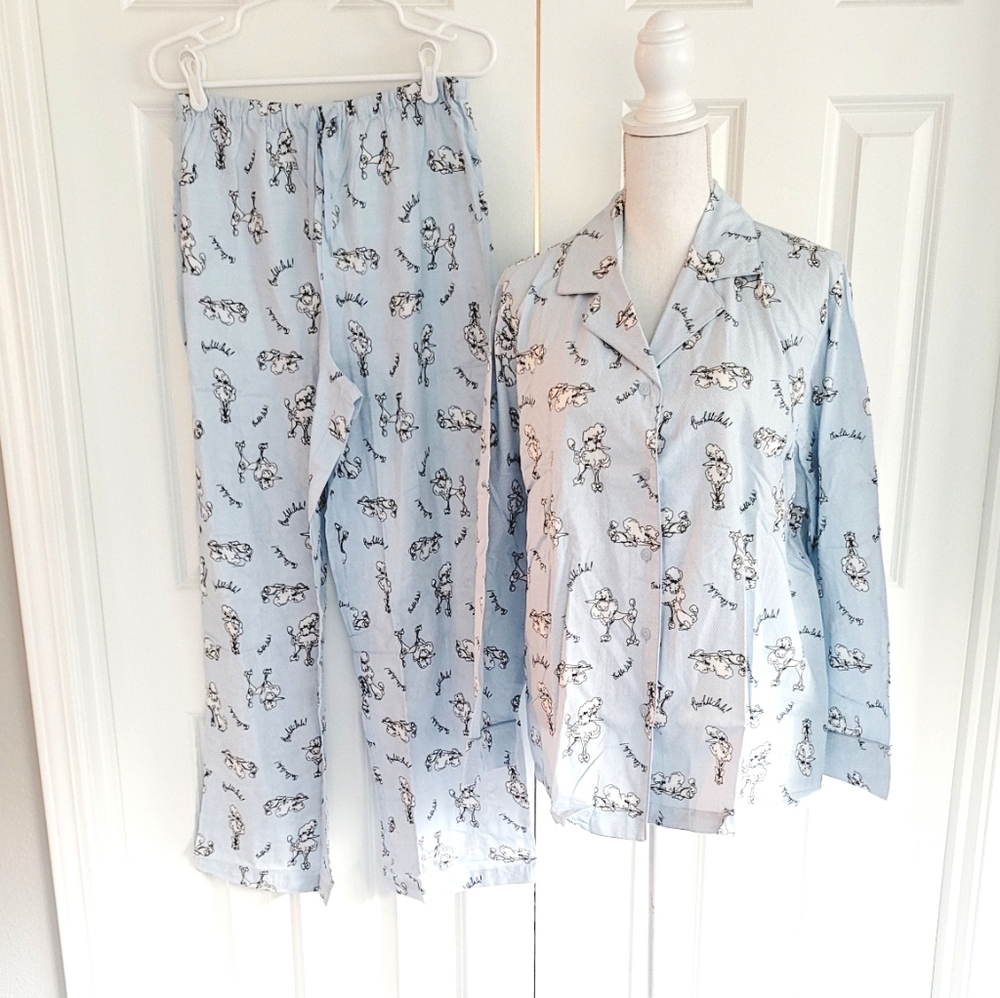 New VICTORIA'S SECRET poodle PAJAMAS SET M